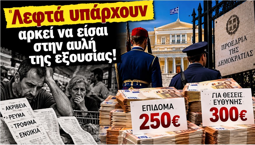 Λεφτά υπάρχουν – αρκεί να είσαι στην αυλή της εξουσίας!
