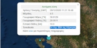 ΠΡΙΝ ΑΠΟ ΛΙΓΟ Ταρακουνήθηκε η Κέρκυρα από σεισμό 4,5 Ρίχτερ
