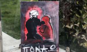 Aύριο κινητοποίηση στη Νέα Σμύρνη για την αστυνομική βαρβαρότητα  - «Πονάω...»: Η κραυγή που έγινε πίνακας ζωγραφικής (Photos)