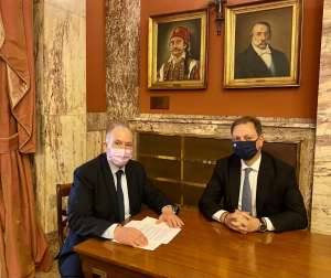 Συνάντηση Στ. Γκίκα με τον Υπουργό Αγροτικής Ανάπτυξης και Τροφίμων, Σπήλιο Λιβανό