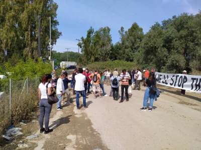 Διαμαρτυρία στον ΧΥΤΑ Τεμπλονίου για το περιβάλλον - &quot;Θα σταματήσουμε αυτό το έγκλημα&quot; - ΦΩΤΟ