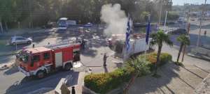 Φωτιά σε απορριμματοφόρο στην Κέρκυρα